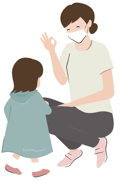 親子のイラスト